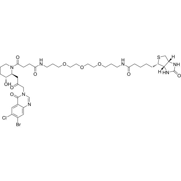 Biotin-PEG3-amide-C2-CO-Halofuginone 2758563-75-4